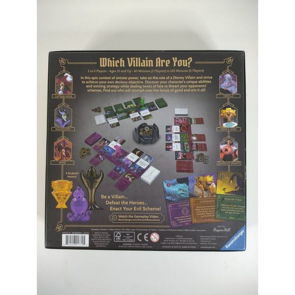 Disney Villainous The Worst Takes All Strategy Board Game Complete * - Picture 4 of 9